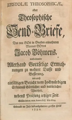 Epistolae Theosophicae