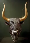Minoischer Rhyton in Form eines Stierkopfes